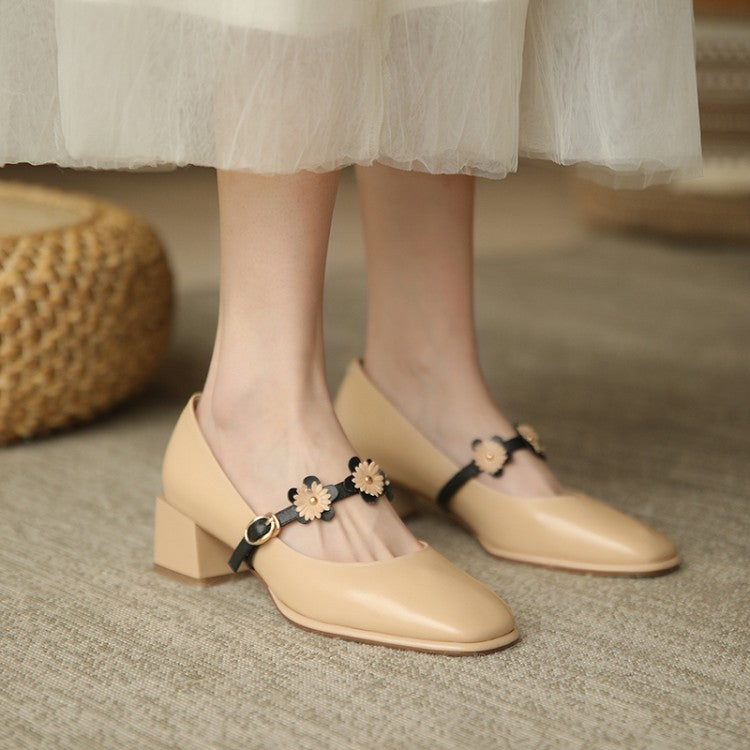 Mid-heel Mary Jane Shoes